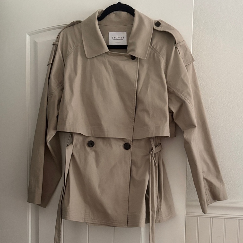 Velvet Women's Classic Beige Trench Coat
